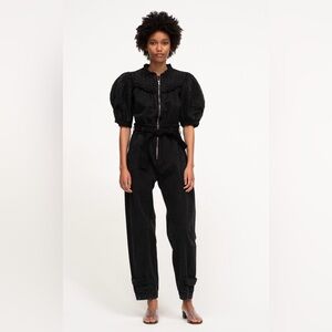 Sea Ny Casey Smocked Jumpsuit Black